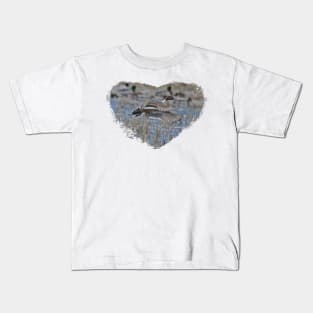 Pintail in a Heart Kids T-Shirt